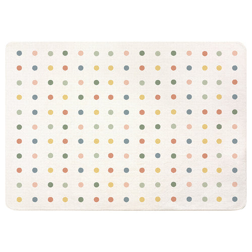 Round Rainbow-Themed Area Rug Bowlift
