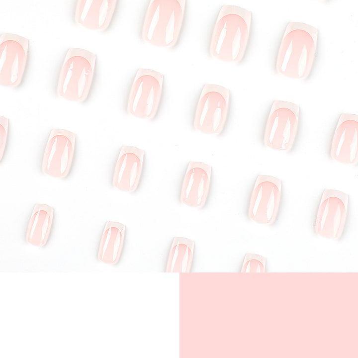 Elegant Nail Extensions with French Design Bowlift