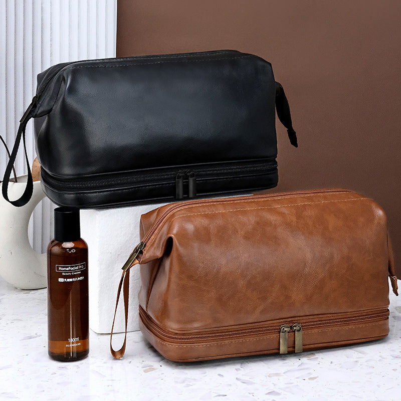 Cosmetic Transport Bag Made of High-Quality Synthetic Leather Bowlift