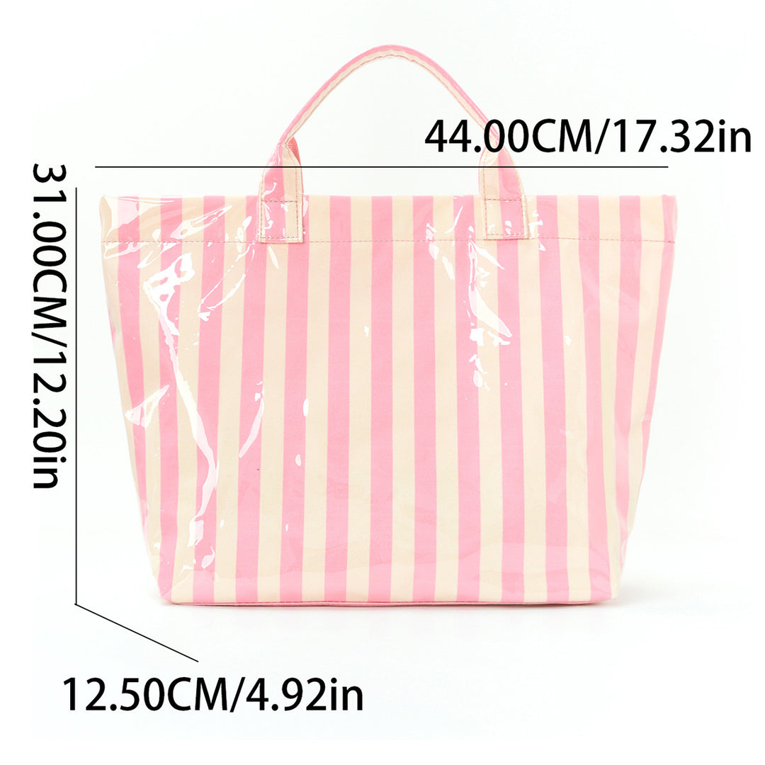 Beach bag with colorful check pattern and water-repellent coating Bowlift