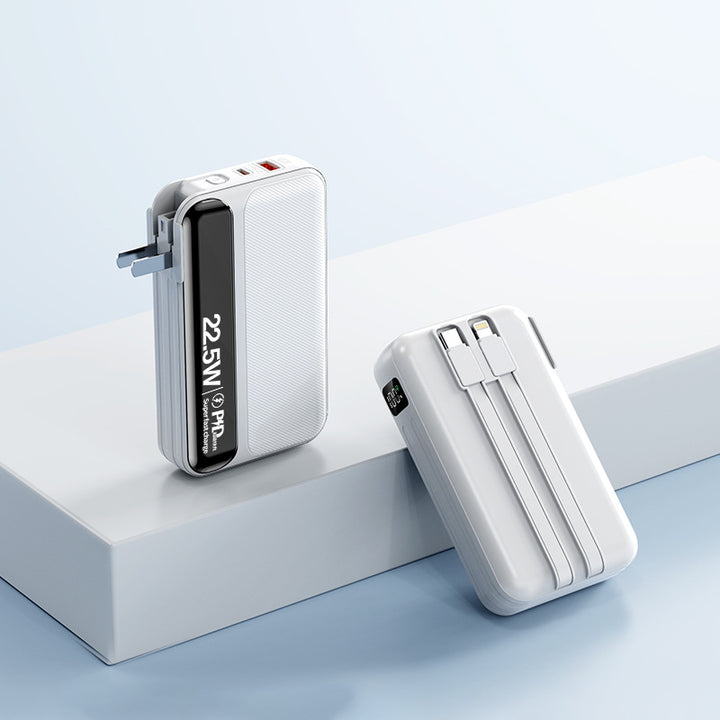 High-performance power bank with integrated fast charger Bowlift