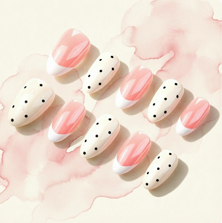Artificial nails with Polka Dots Bowlift