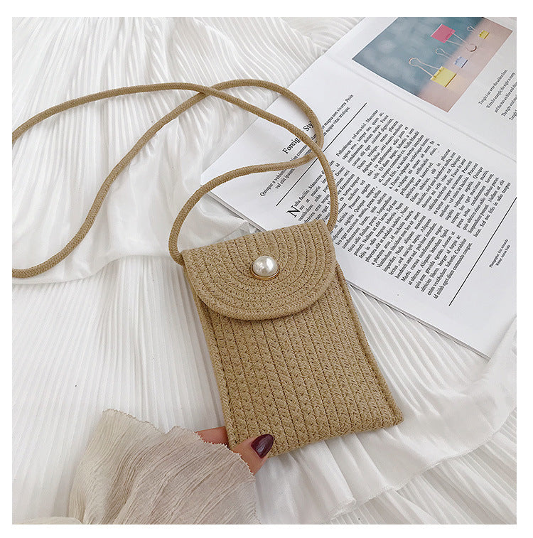 Handy bag in woven design Bowlift