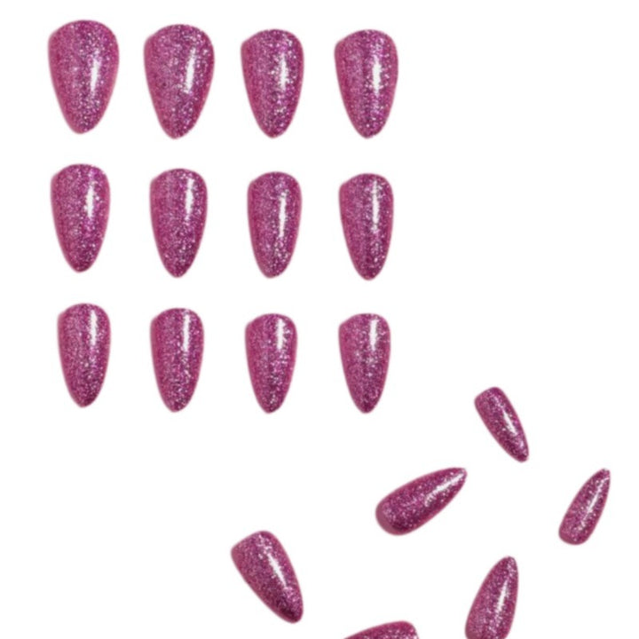Glittering Stiletto Press-On Nail Tips Bowlift