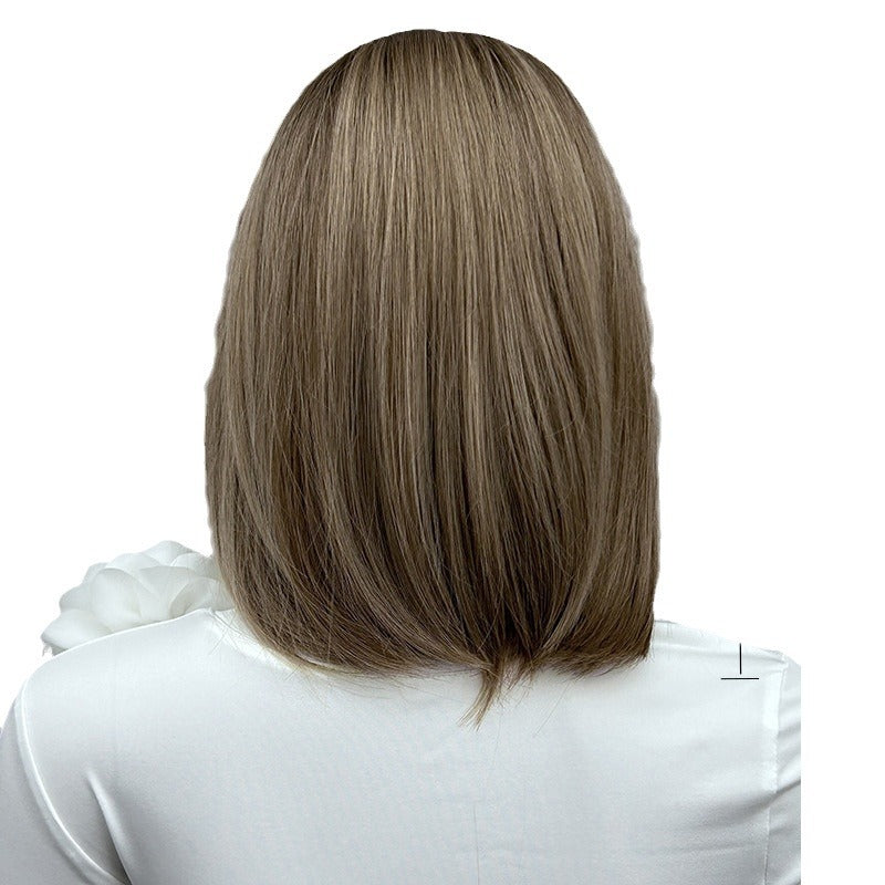 Shoulder-Length Straight Bob Lace-Front Heat-Resistant Synthetic Wig