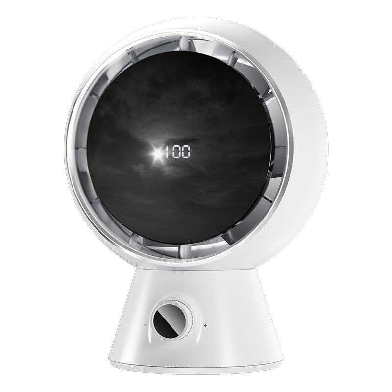 Women's elegant timeless table fan with digital temperature display Bowlift