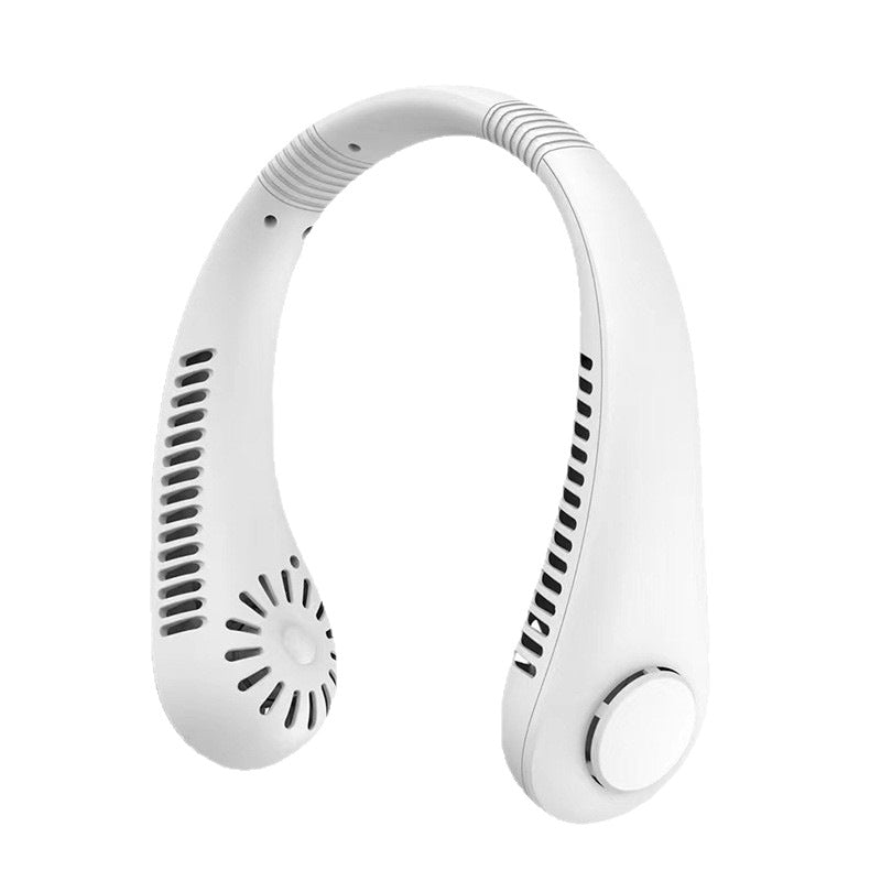Cooling hands-free wearable neck fan with brushless motors and USB-C rechargeable Bowlift