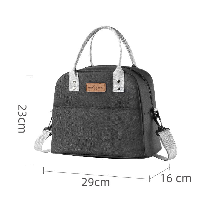 Insulated Lunch Tote with Side Pocket Bowlift