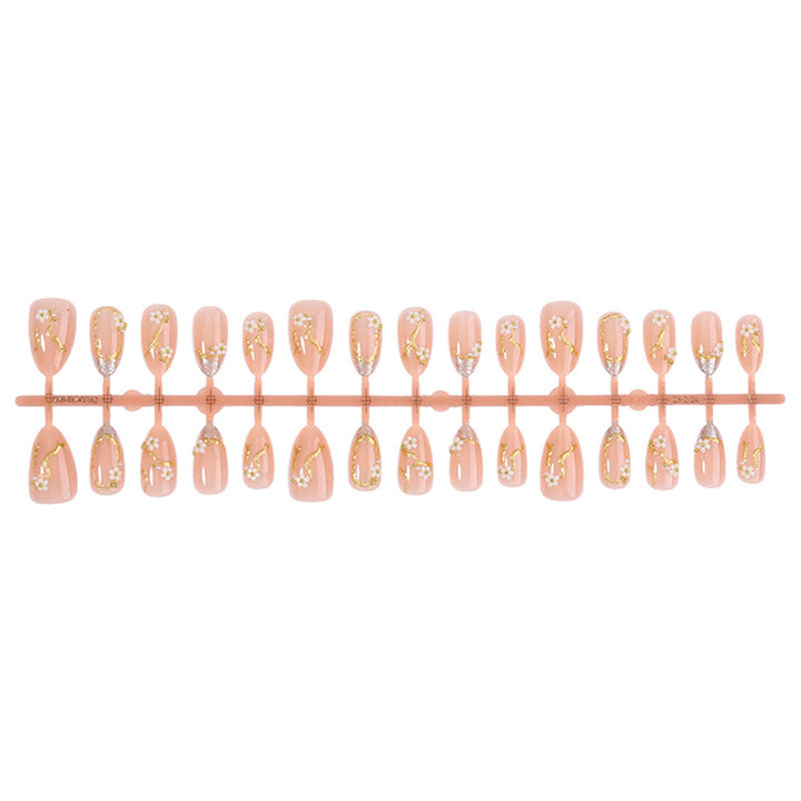 Creative nail art set with delicate flower decoration and glitter elements Bowlift