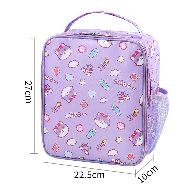 Cute Cartoon-Themed Insulated Lunch Box