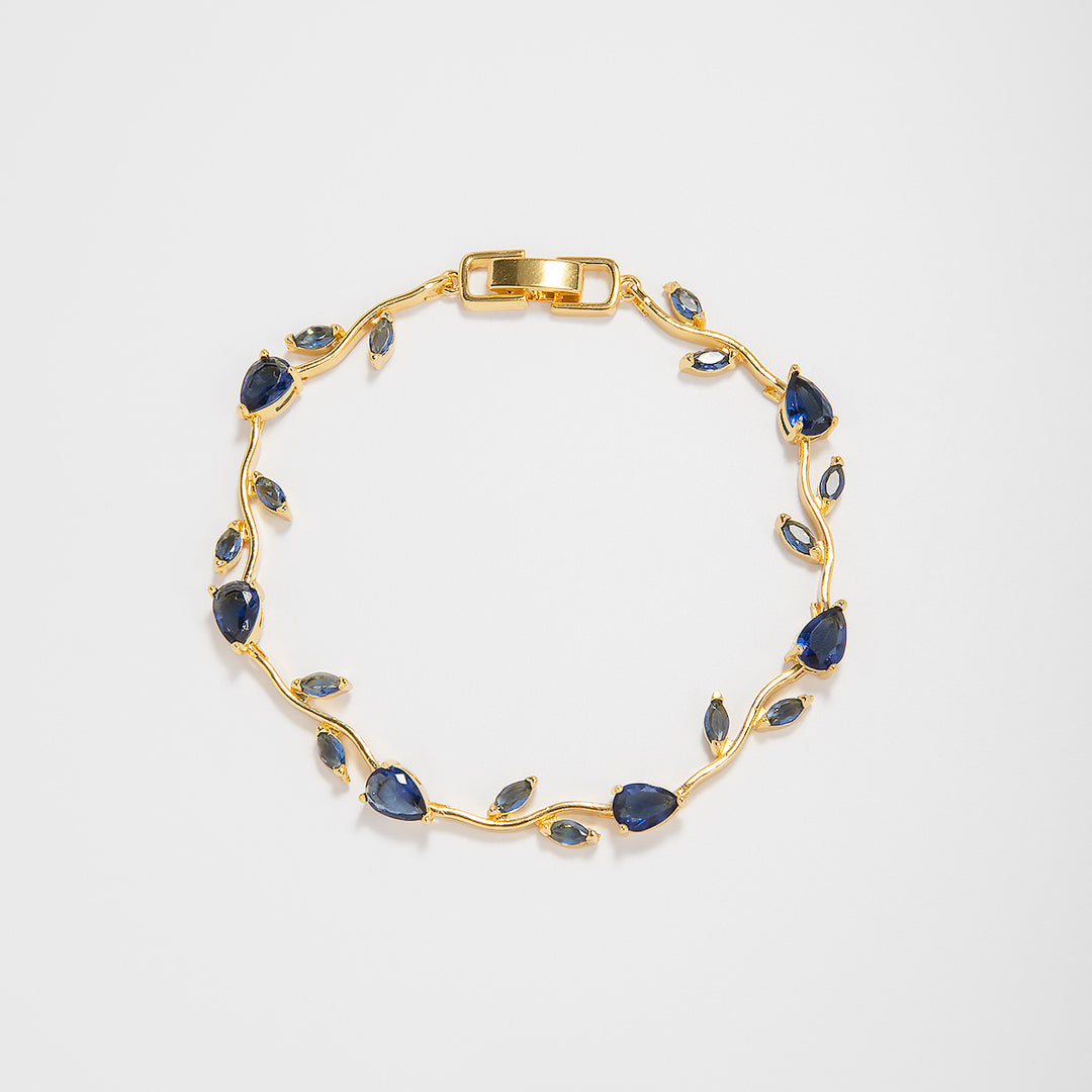 Elegant Floral Design Statement Bracelet Bowlift