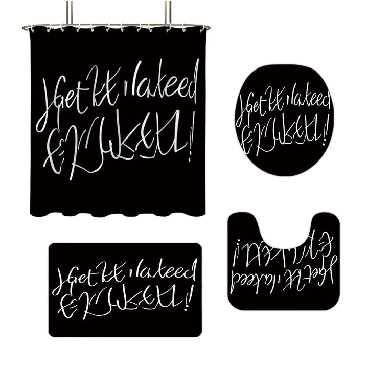 Bathroom Rules Digital Bathroom Décor Set Bowlift