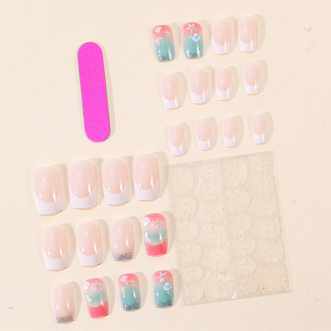 Coastal Ocean-Inspired Nail Art Extensions Bowlift