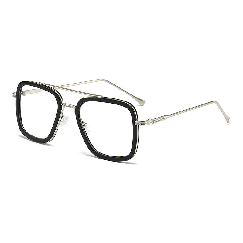 Women's fashionable square sunglasses with glamorous metal frame Bowlift