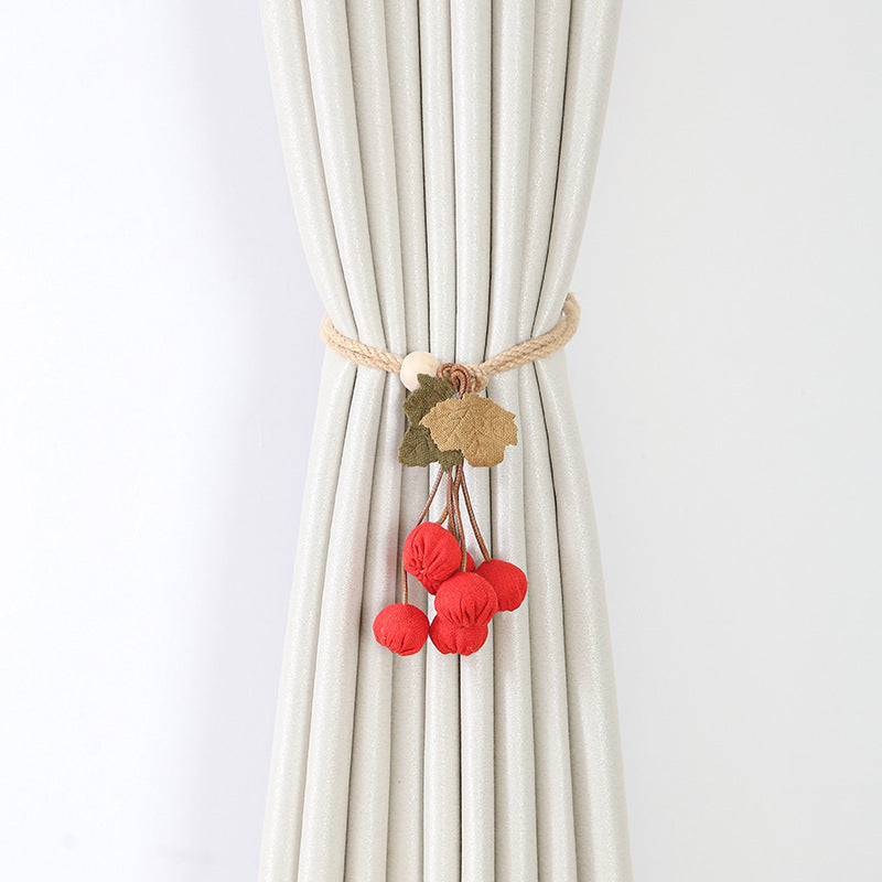 Decorative curtain tieback Bowlift