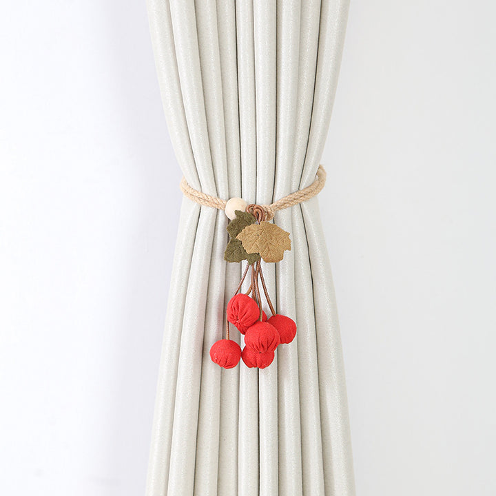 Decorative curtain tieback Bowlift