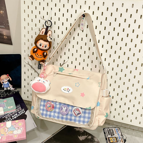 Quirky Cartoon-Themed Satchel Bag