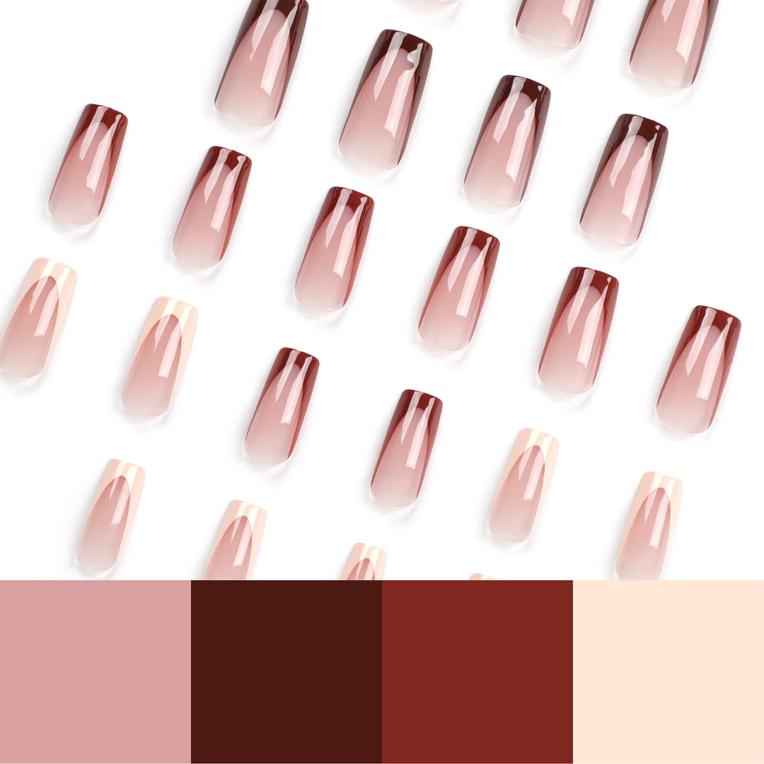 Trendy Art Nails with Elegant Gradient Bowlift