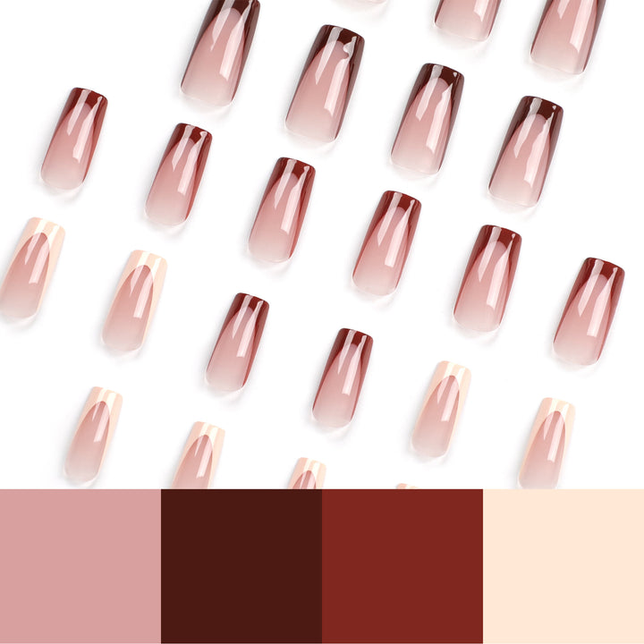Trendy Art Nails with Elegant Gradient Bowlift