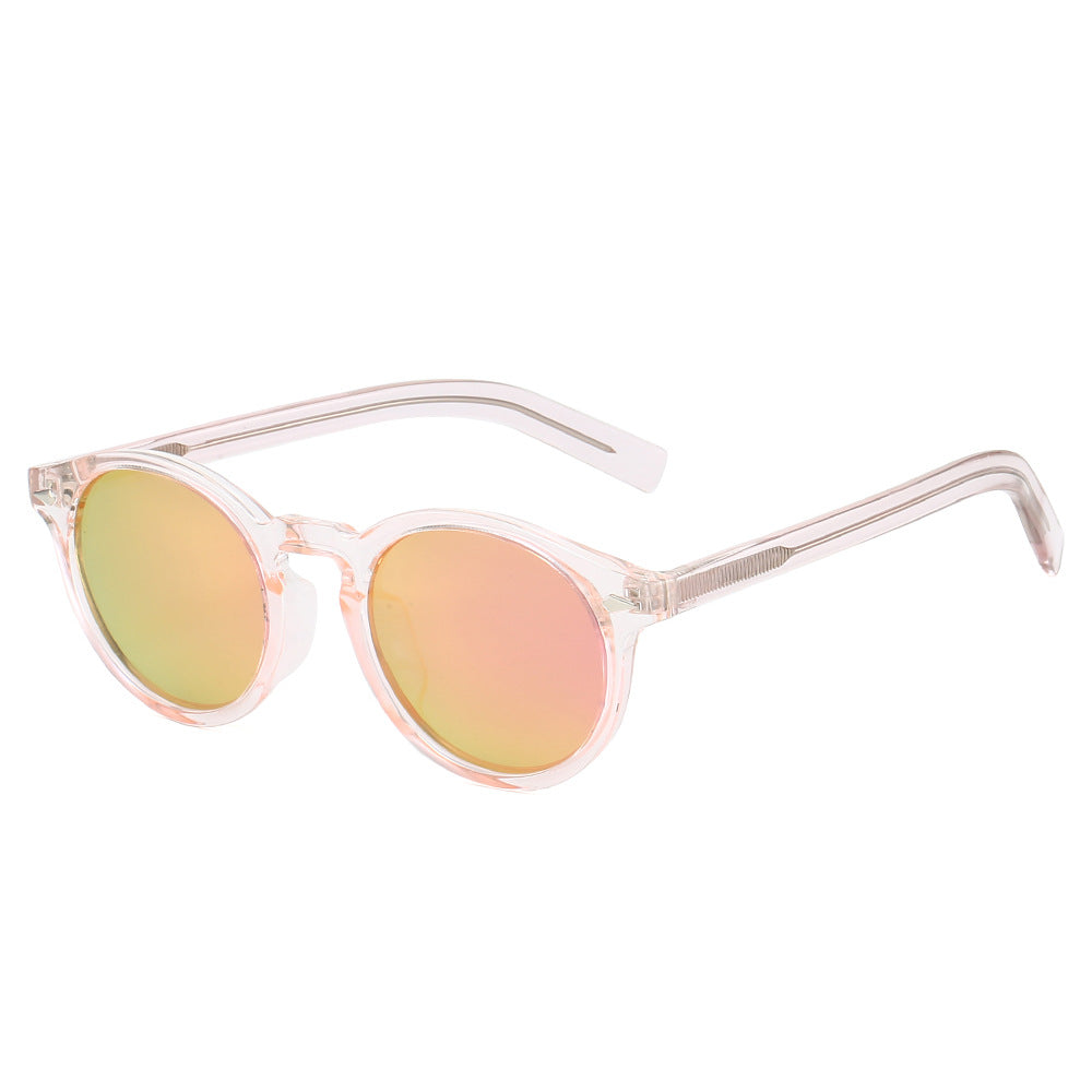 Women's fashionable sunglasses with transparent frame and yellow lenses Bowlift
