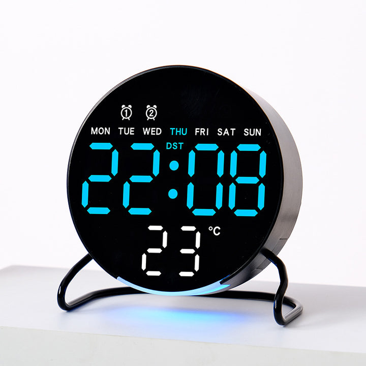 Digital Multi-Function Alarm Clock with Large LED Display Bowlift