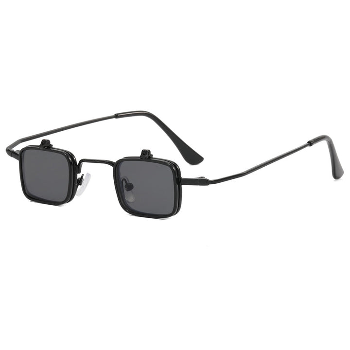 Ladies Designer Sunglasses with Square Metal Frame Bowlift