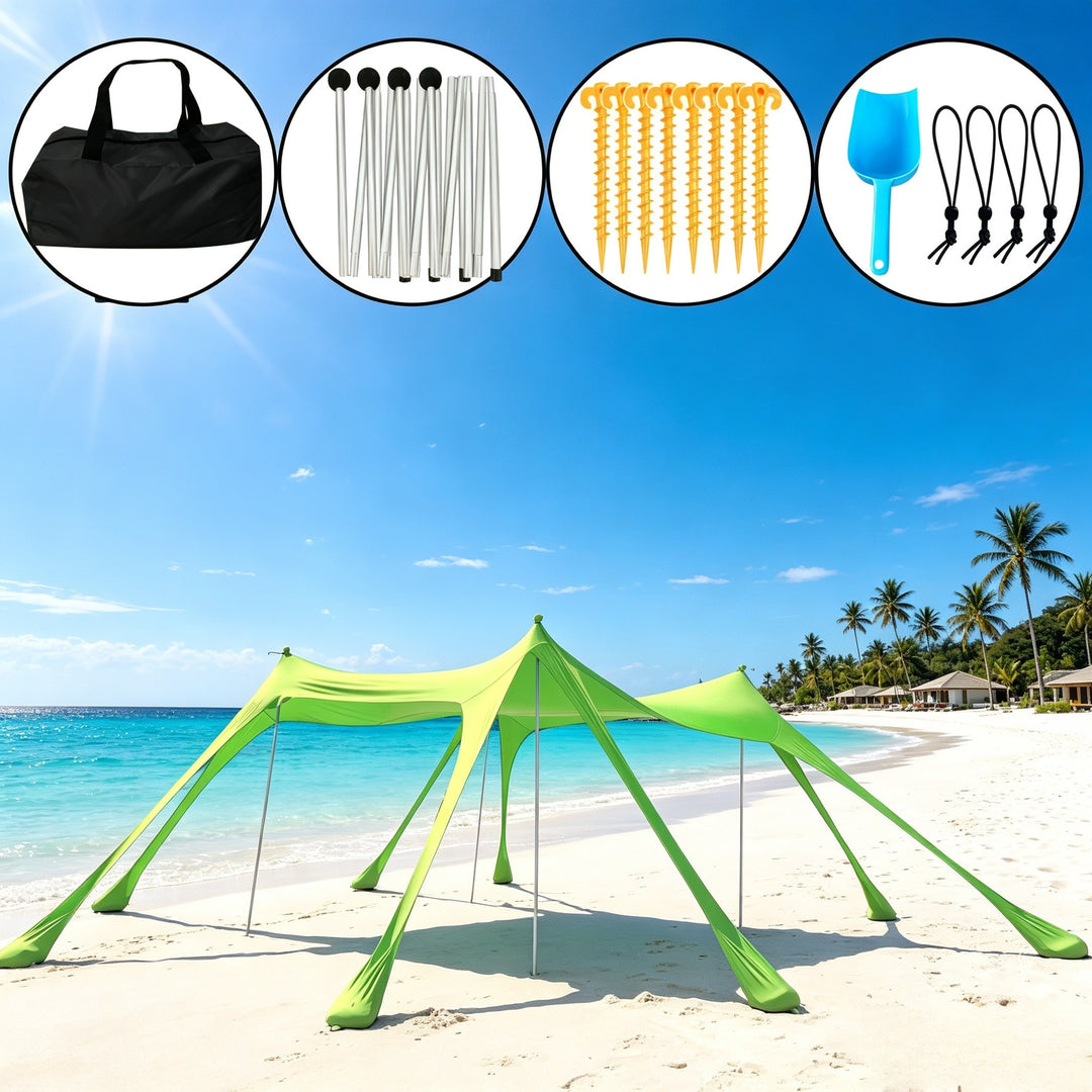 Portable Beach Shade Canopy Bowlift