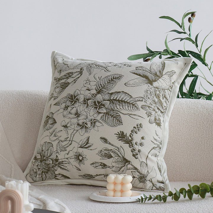 Patterned decorative cushion with textured chenille surface Bowlift