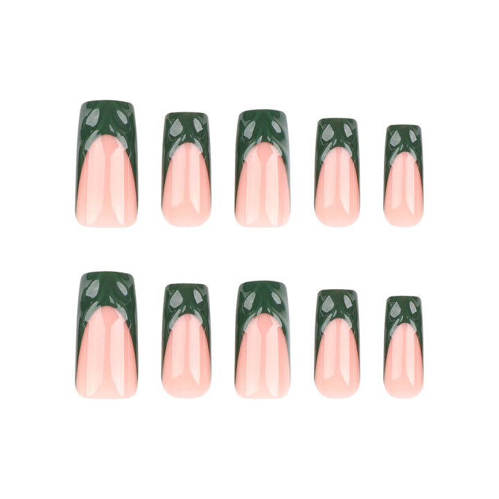 Artful Nail Extensions with Botanical Design Bowlift