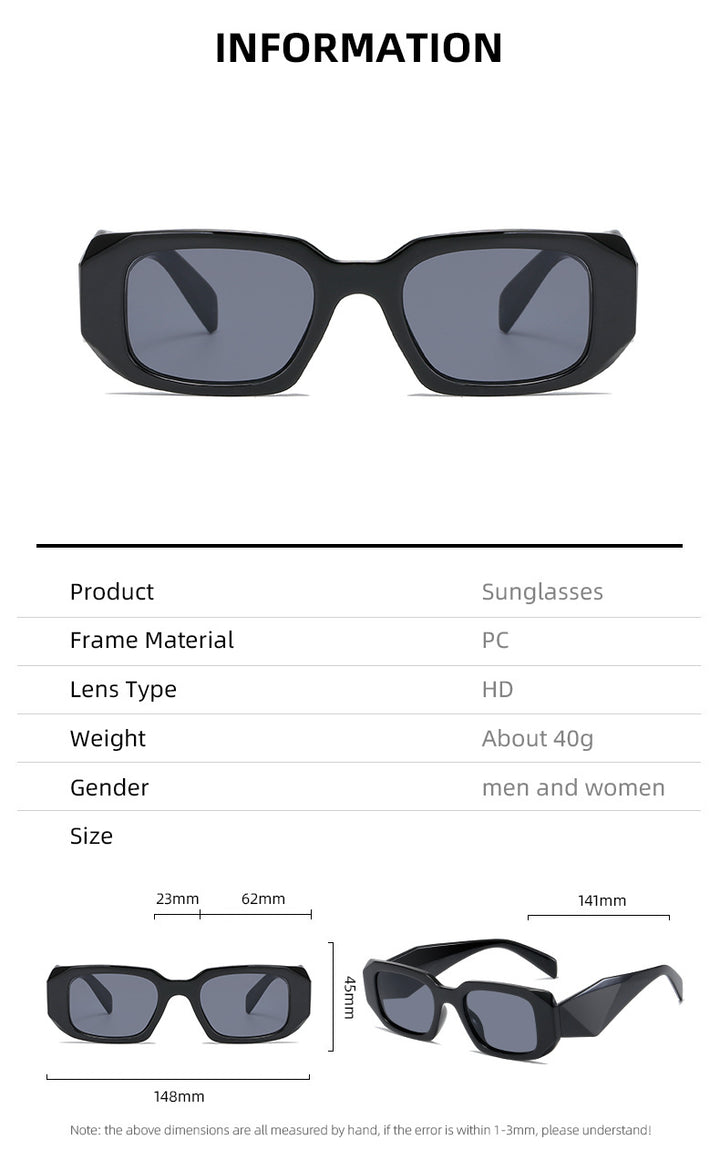 Women’s square designer sunglasses with modern accented frame Bowlift