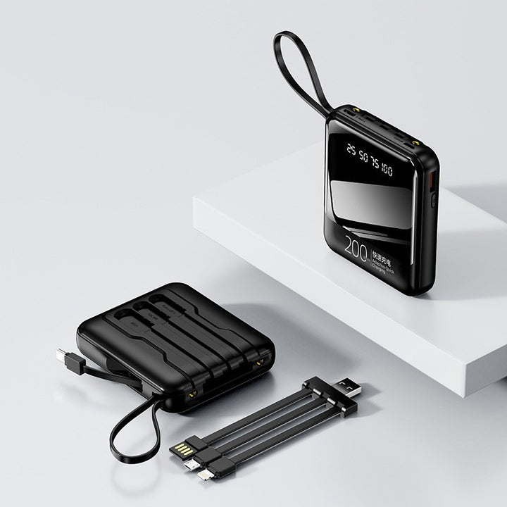Portable power bank with smart charging and LCD display Bowlift