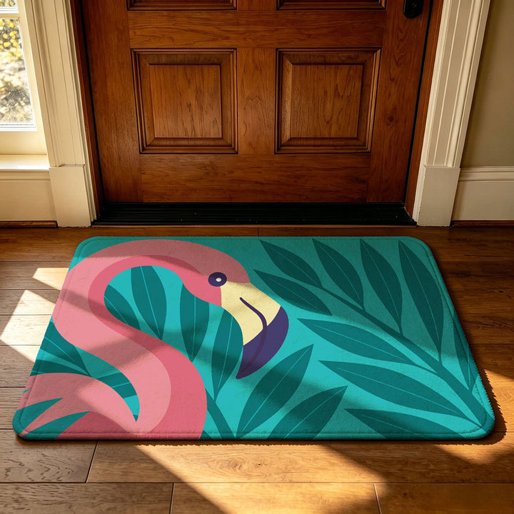 Tropical-Themed Decorative Doormat