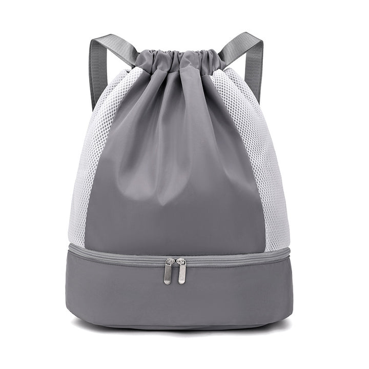 Sporty Mesh Backpack With Zipper Bowlift