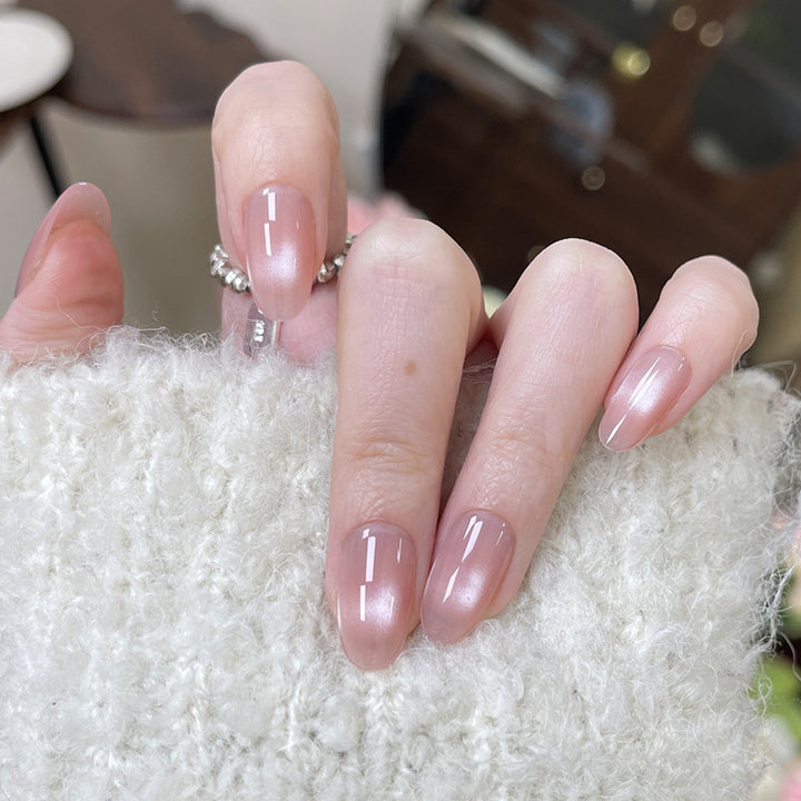 Elegant Glossy Ombre Press-On Nails Bowlift