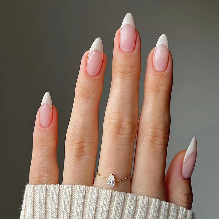Elegant French Tip Press-On Nails Bowlift 1787224920