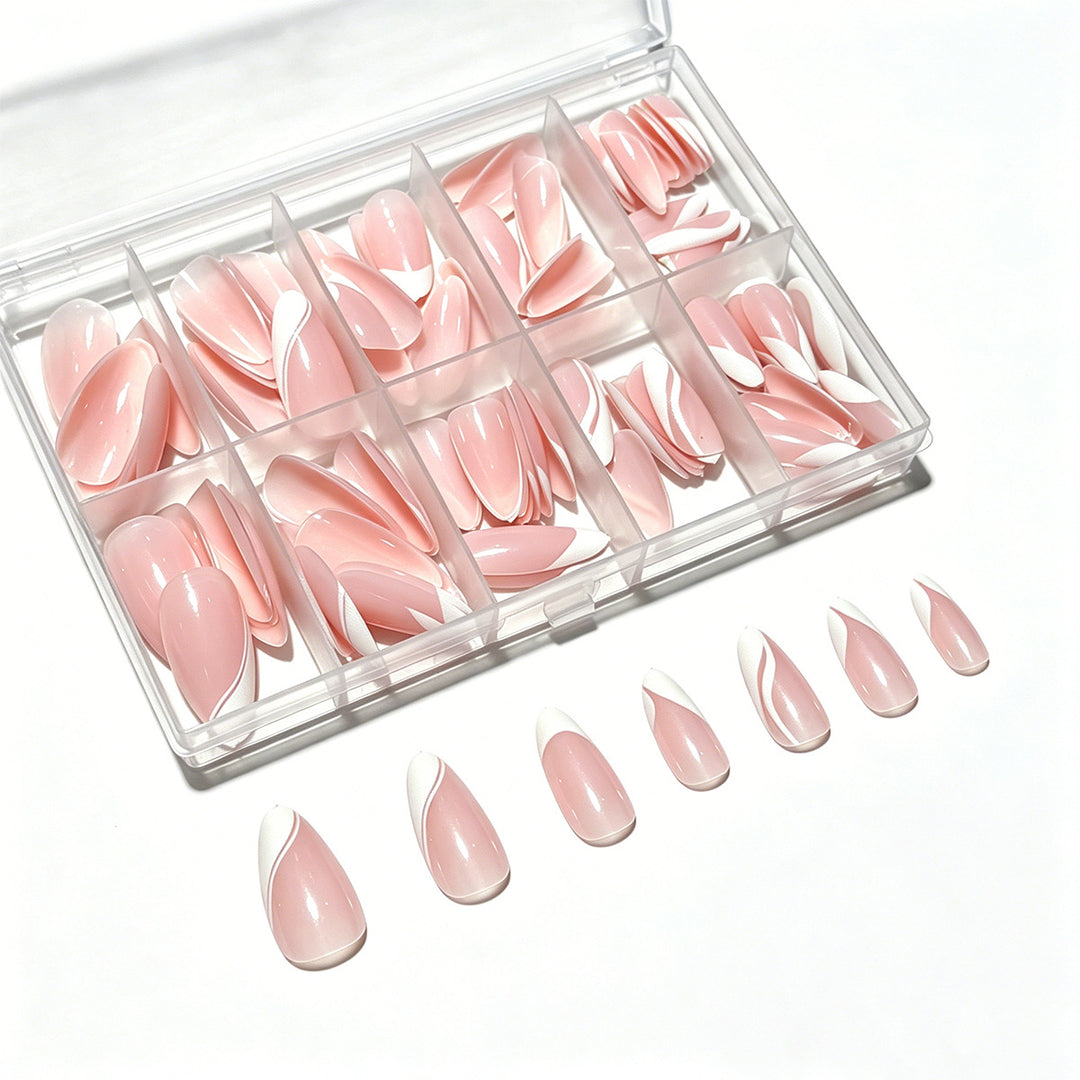 Premium Press-On Nail Tips Set Bowlift