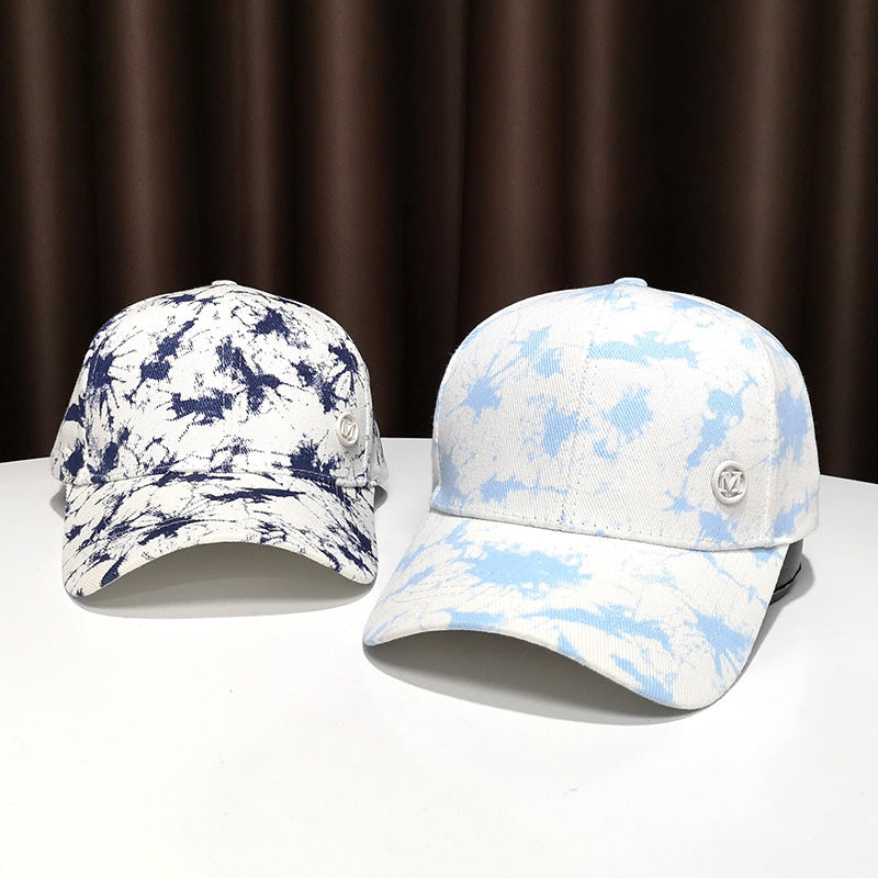 Women's Stylish Splatter Print Baseball Cap Bowlift
