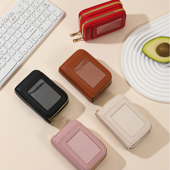 Compact Multi-Pocket Zippered Wallet Bowlift