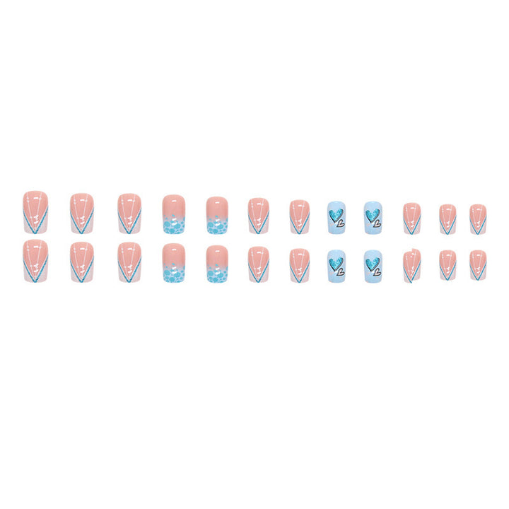Heart-Inspired Press-On Nail Art Set Bowlift