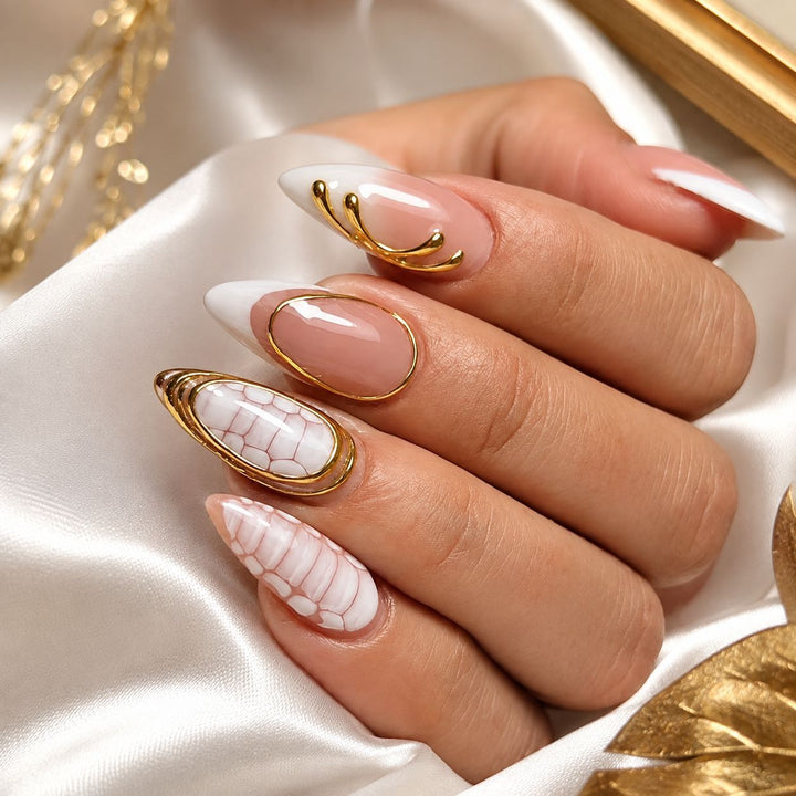 Premium Nails with Art Design Bowlift