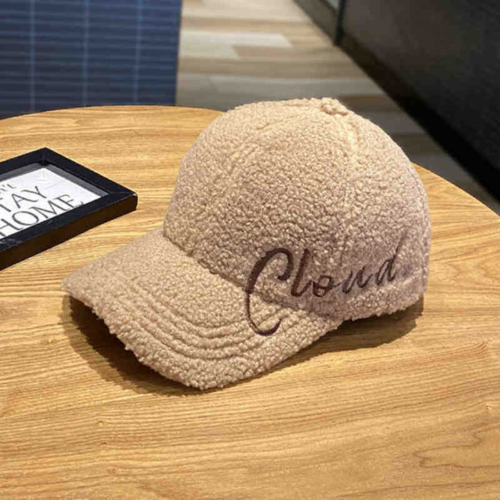 Women's Fluffy Textured Baseball Cap Bowlift