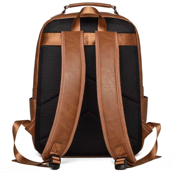 Stylish Leather Backpack Bowlift
