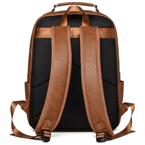 Stylish Leather Backpack Bowlift