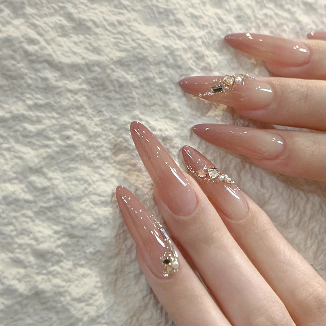 Cute Bear-Themed Press-On Nail Set Bowlift