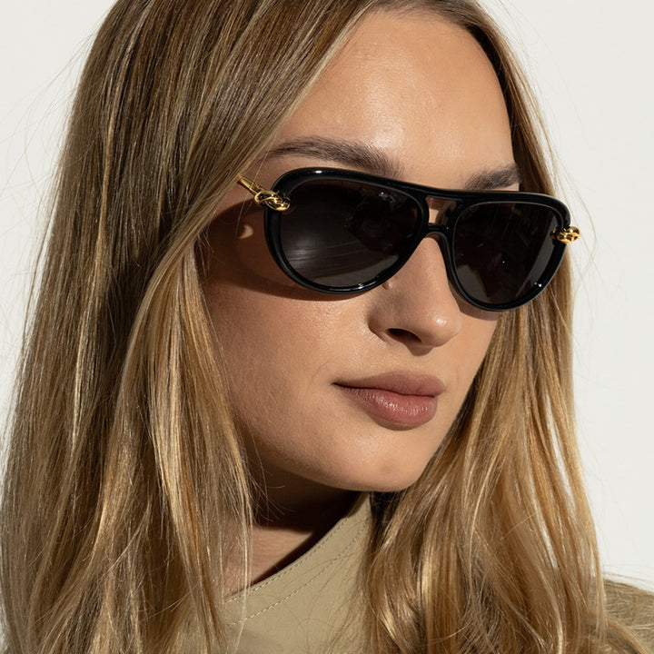Women Retro Sunglasses with Elegant Frame and Polarized Lenses Bowlift