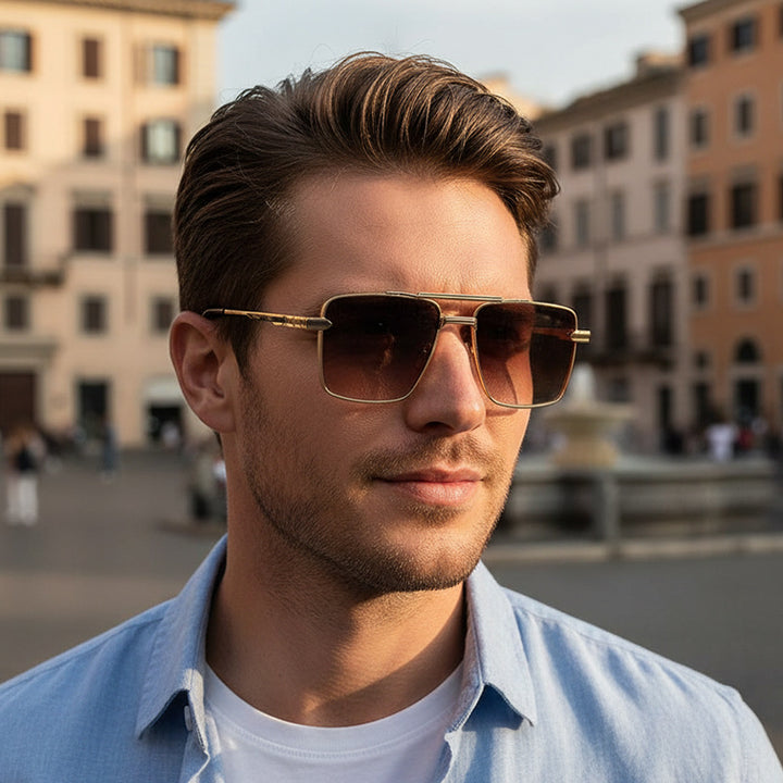 Ladies futuristic square sunglasses Bowlift