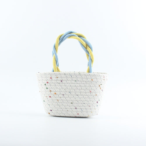 Fashionable straw bag with colorful accents Bowlift