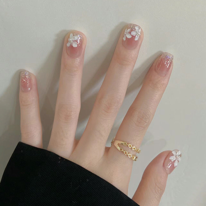 Natural Almond-Shaped Press-On Nails Bowlift