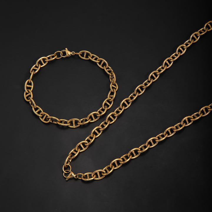 Elegant Interlinked Chain Jewelry Set Bowlift