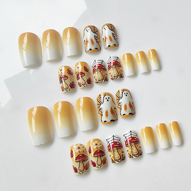 Artificial nails in Halloween design Bowlift